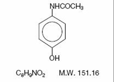 Image Of Acetaminophen Chemical Structure (Chemical Structure 1)